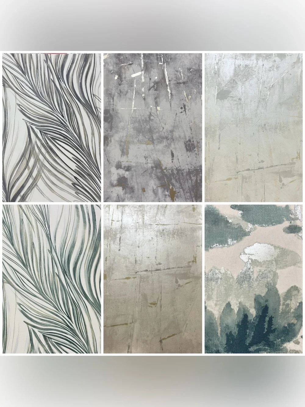 8 Large Designer Quality Arts Crafts Wallpaper Sample Sheets Abstract Botanical